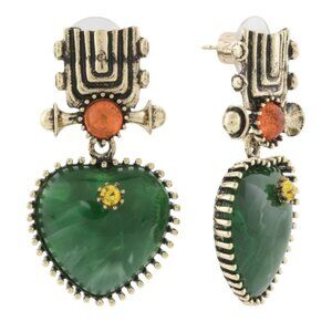 DANNIJO Mia Heart Drop Earrings